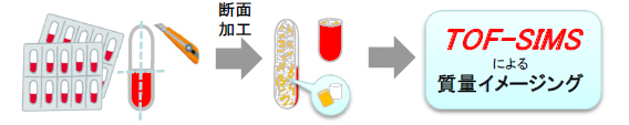 TOF-SIMSによる質量イメージング
