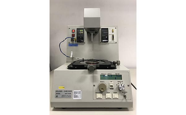 はんだ濡れ性試験