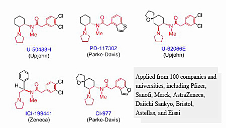 Fig. 2 Structures of representative ¦Ê agonists developed in the world
